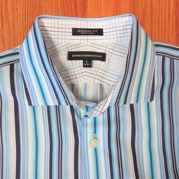 Express Other - EXPRESS MODERN FIT Mens 100% COTTON POINT COLLAR